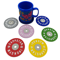 Dessous de verre porte-gobelet personnalisé pour voiture Dessous de verre plaque en caoutchouc souple PVC Cadeaux promotionnels Dessous de verre tapis en silicone
