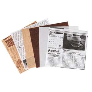 Papel de Envolver para Alimentos con Logotipo Personalizado Reciclable, Papel de Pergamino de Grado Alimenticio para Hamburguesas, Papel Impreso para Sándwiches, Papel Antigrasa para Alimentos - Product Image 3