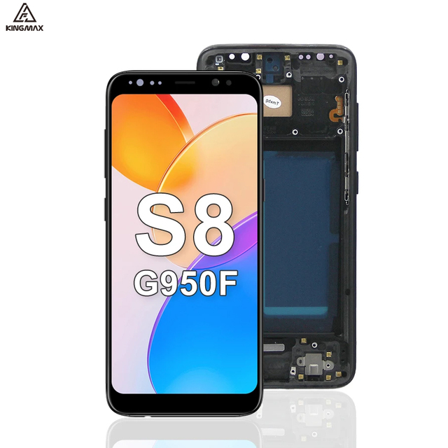 Supper AMOLED Mobile Phone LCDs for Samsung Galaxy S8 LCD Screen Replacement Samsung S8 Screen OLED Sisplay Replacing with Frame