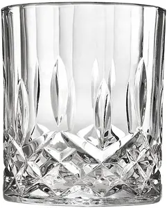 Old Fashioned Crystal Cup Whiskey Glass SetとThick Bottom
