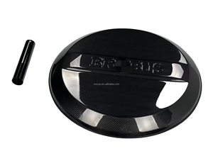 Housse de pneu de roue de secours <span class=keywords><strong>noir</strong></span> <span class=keywords><strong>mat</strong></span> en Fiber de carbone de haute qualité pour <span class=keywords><strong>mercedes</strong></span>-benz W464 G500 G63 AMG BS Style housse de pneu de secours - Product Image 2