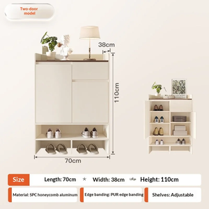 Meuble à chaussures fonctionnel personnalisé avec étagères multi-niveaux pour petits appartements et intérieurs compacts - Product Image 4