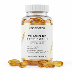 Capsules de Vitamine D3 et K2 en Softgel à Marque Blanche <span class=keywords><strong>pour</strong></span> la Santé Cardiaque, Soutien OEM, Favorisant l'Absorption du Calcium par <span class=keywords><strong>les</strong></span> Dents et <span class=keywords><strong>les</strong></span> <span class=keywords><strong>Os</strong></span> - Product Image 1