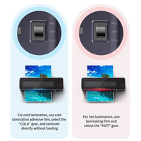 Plastifieuse Visuelle Automatique Format A4, Préchauffage Rapide PTC 1-2 Min, Machine à Plastifier les Films de 9 Pouces avec Système Anti-Emmêlement ABS