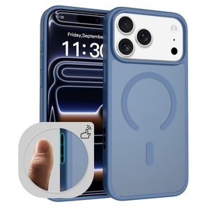 Senyork anti fingerprint frosted matte magnetic phone <b>case</b> for <b>iPhone</b> 17 promax 16 15 14 13 hard PC protect back cover - Product Image 2