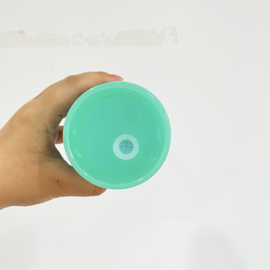 50 gói USA kho 16oz màu trống thăng hoa thủy tinh có thể với rõ ràng nhựa strawa và PP nhựa có nắp đậy cho Iced cà phê - Product Image 4