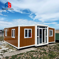RUIISTETEEL 20 pieds 40 pieds Maison de conteneur moderne préfabriquée isolée et extensible Maison mobile 2 3 4 5 chambres à coucher