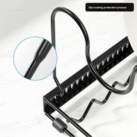 Étagère de rangement rectangulaire télescopique réglable en fil métallique, non pliable, à un seul niveau, pour couvercles de casseroles et de bols, pour armoire de cuisine