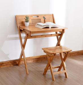 Tabela de estudo infantil barata, venda quente, tabela de estudo dobrável de bambu - Product Image 3