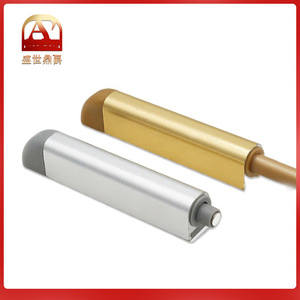Aluminum Alloy Wardrobe <b>Door</b> Handle Rebound Device Magnetic Self <b>Spring</b> Damper Push Button Anti Collision Cabinet <b>Door</b> Fixture - Product Image 5