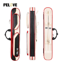 Étui professionnel en cuir pour 7 queues de billard, faible MOQ, avec double sangle d'épaule et poche avant, haute qualité pour clubs, bars et sports