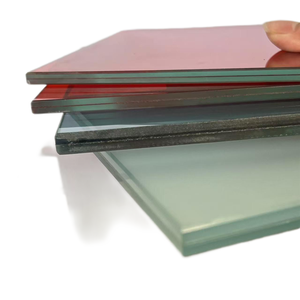 좋은 품질의 적층 유리 5 + 5mm 색상 호텔 홈 장식 유리 커튼 벽 다채로운 장식 적층 강화 유리 - Product Image 6