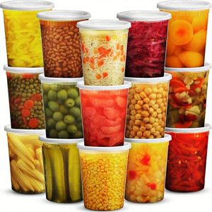 กล่องใส่อาหารเดลิขนาด 32 ออนซ์ ผลิตจากโพลีโพรพิลีน ปิดผนึกแน่น ปลอดสาร BPA ใช้กับเครื่องล้างจานและไมโครเวฟได้ เหมาะสำหรับอาหารแบบซื้อกลับบ้าน - Product Image 1