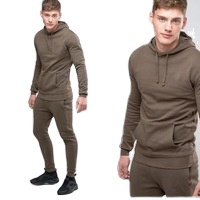 Doble Color de chándal para correr ropa de suéter gimnasio poliéster pantalón desgaste de la pista - Product Image 2