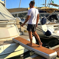 Plateforme flottante gonflable en PVC pour yacht, ponton, passerelle gonflable, pont de débarquement, rampe de secage pour yacht et jet ski