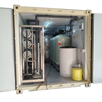 Station de traitement d'eau mobile pour puits profonds 5m³/h, système de filtration d'eau par osmose inverse pour site éloigné