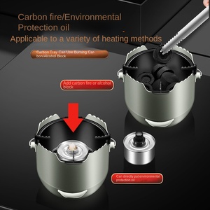Réchaud <span class=keywords><strong>de</strong></span> <span class=keywords><strong>barbecue</strong></span> portable pliable coupe-vent en acier inoxydable antirouille, ensemble <span class=keywords><strong>de</strong></span> <span class=keywords><strong>barbecue</strong></span> multifonctionnel pour pique-nique en plein air - Product Image 2