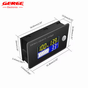 JS-C35โวลต์มิเตอร์และมิเตอร์วัดอุณหภูมิ12V/24V/36V/48V/72V DC10 ~ 100V Li-ion Lifepo4ตัวแสดงความจุของแบตเตอรี่ตะกั่วกรด - Product Image 5