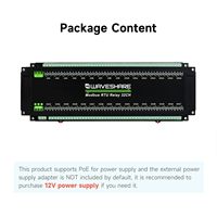 Module relais Modbus RTU 32 canaux Aismartlink Waveshare, circuits de protection à isolation multiple, qualité industrielle, interface RS485