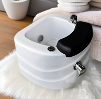Bassin de pédicure transfrontalier pour soins des pieds, piscine de pédicure, pour nail art et manucure, avec éclairage couleur acrylique effet surf