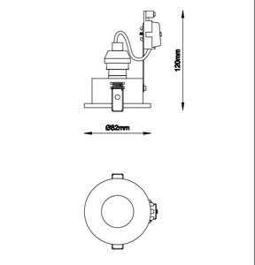 <span class=keywords><strong>Plafonnier</strong></span> LED encastré rond étanche IP65, douille GU10, anti-humidité, pour <span class=keywords><strong>salle</strong></span> <span class=keywords><strong>de</strong></span> <span class=keywords><strong>bain</strong></span>, chambre à coucher, luminaire d'intérieur - Product Image 5