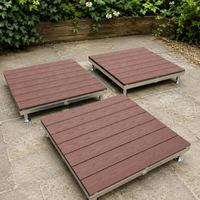 Terrasse en WPC directement de l'usine pour terrain de golf, pelouse, terrasse, imperméable, antidérapante, extérieur, hauteur réglable sur mesure