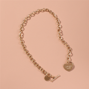 Trendz caliente vender moda collar de cadena de estilo gótico punk amor colgante collar - Product Image 3