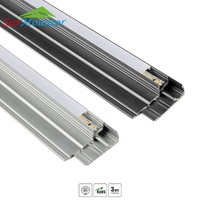 Profilé en aluminium extrudé pour dissipateur de chaleur LED, éclairage de marche d'escalier personnalisé S001
