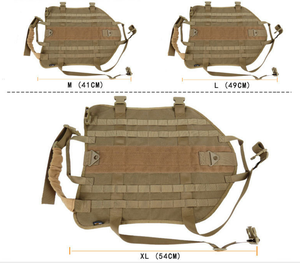 Atacado Ajustável <span class=keywords><strong>Extra</strong></span> Grande Pet arnês Acolchoado Heavy Duty Esporte Grosso Nylon Tactical Dog <span class=keywords><strong>Harness</strong></span> - Product Image 4