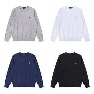 Sweatshirt Hoodie Kerah Bulat Bordir Logo Kustom 100% Katun Lengan Panjang Sweatshirt Pria Grosir Kualitas Tinggi RL - Product Image 6