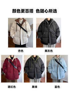 Veste d'hiver en duvet imperméable à capuche en deux pièces pour hommes et garçons 2025 Nouvelle version épaisse et chaude - Product Image 4