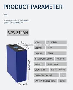 8000 + циклы 3,2 В EV314ah LifePo4, призматические литий-ионные батареи - Product Image 2