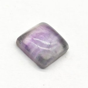 Cabochon de coupe carrée Fluorite 8mm pour la fabrication de bijoux - Product Image 2