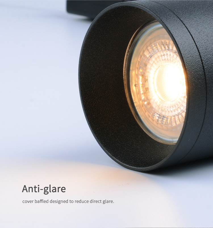 Pure Aluminium Spotlight Adjustable Surface Mounted Track Light Gu10