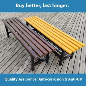 Banco de Patio Moderno y Duradero para Exteriores, Asiento Largo de Madera Sólida para Ocio, <span class=keywords><strong>HONG</strong></span> <span class=keywords><strong>XING</strong></span> HX-XJ-CS1, para 1-3 Personas, para Parque - Product Image 4