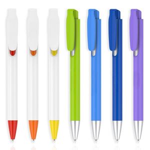Wholesale Bulk Plastic Ink Ballpoint <b>Pens</b> 1.0mm Personalized Customized Logo <b>Multiple</b> <b>Colors</b> UV Printing Full Print Office - Product Image 2