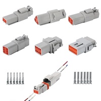 مخصص الألمانية DT 2 3 4 6 8 12Pin السيارات سلك كهربائي موصل مقاوم للمياه الإناث الذكور الأسلاك تسخير الجمعية