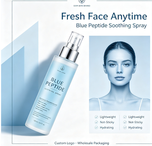 Spray apaisant au peptide bleu 120 ml, brume hydratante pour le visage à utiliser la nuit, pour tous types de peaux, étiquette privée acceptée - Product Image 5