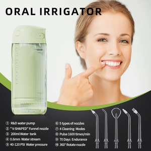 Precio bajo Mini grifo de hilo dental plegable <span class=keywords><strong>Irrigador</strong></span> <span class=keywords><strong>oral</strong></span> dental inalámbrico Portátil <span class=keywords><strong>Oral</strong></span> <span class=keywords><strong>B</strong></span> Selección de agua - Product Image 6