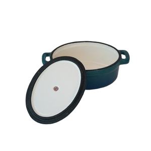 Mini Cocotte ovale en fonte émaillée, Cocotte en fonte émaillée de petite taille, Pot à Dessert - Product Image 5