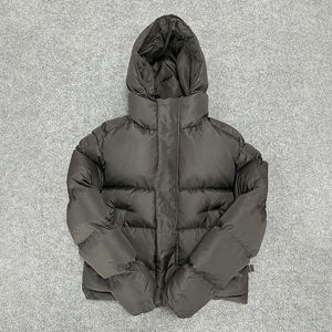 Chaqueta de plumón de marca T para hombre al por mayor con capucha desmontable y logotipo Doudoune - Product Image 1