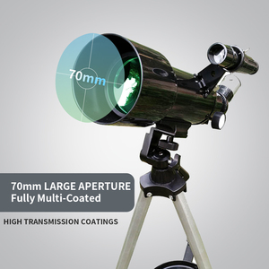 Télescope astronomique réfracteur haut de gamme à ouverture de 70 mm, monture AZ de 400 mm, prisme BAK4, objectif entièrement multicouche pour enfants et adultes - Product Image 2