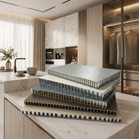 Revêtement de façade en panneaux alvéolaires en aluminium résistant aux intempéries pour la décoration extérieure des bâtiments commerciaux