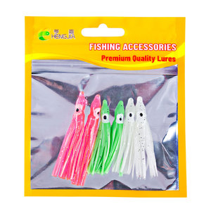 Vendita all'Ingrosso SO128 Esche da <span class=keywords><strong>Pesca</strong></span> <span class=keywords><strong>Artificiali</strong></span> Morbide in Plastica a Forma di Polpo e Calamaro <span class=keywords><strong>con</strong></span> Gonnellino in Silicone, 5 cm 0.8 g, 6 Pezzi/Busta - Product Image 6
