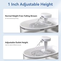 Fontaine à eau automatique intelligente pour animaux de compagnie, sans fil, avec capteur intelligent, réservoir de 3,5 L, chargement Type-C, moteur silencieux, vente en gros