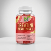 Créatine monohydrate OEM 90 gummies, complément alimentaire, favorise la production d'énergie, améliore la force et la puissance