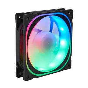 2023 çok satanlar yüksek hava akımı 120mm 140mm Fan statik basınç Pc bilgisayar durumda Cpu HAVA SOĞUTUCU için soğutma fanları Led vaka