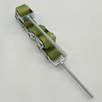 Chaîne de serrage pour sangle de main courante, Groupe de 8 roues, Dispositif de tensionnement pour monte-escalier, Roue de tensionnement pour sangle de main courante, Roue de serrage