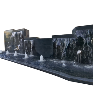 Escultura de Grúa de Acero Inoxidable Personalizada para Jardín y Decoración Acuática - Product Image 2