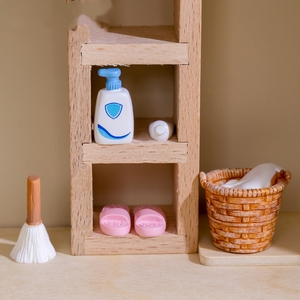 रचनात्मक सूक्ष्म परिदृश्य राल शिल्प डाई डेस्कटॉप घर सजावट लघु आभूषण बाथरूम वस्तुओं बाथरूम की वस्तुएं बाथरूम भूनिर्माण - Product Image 4